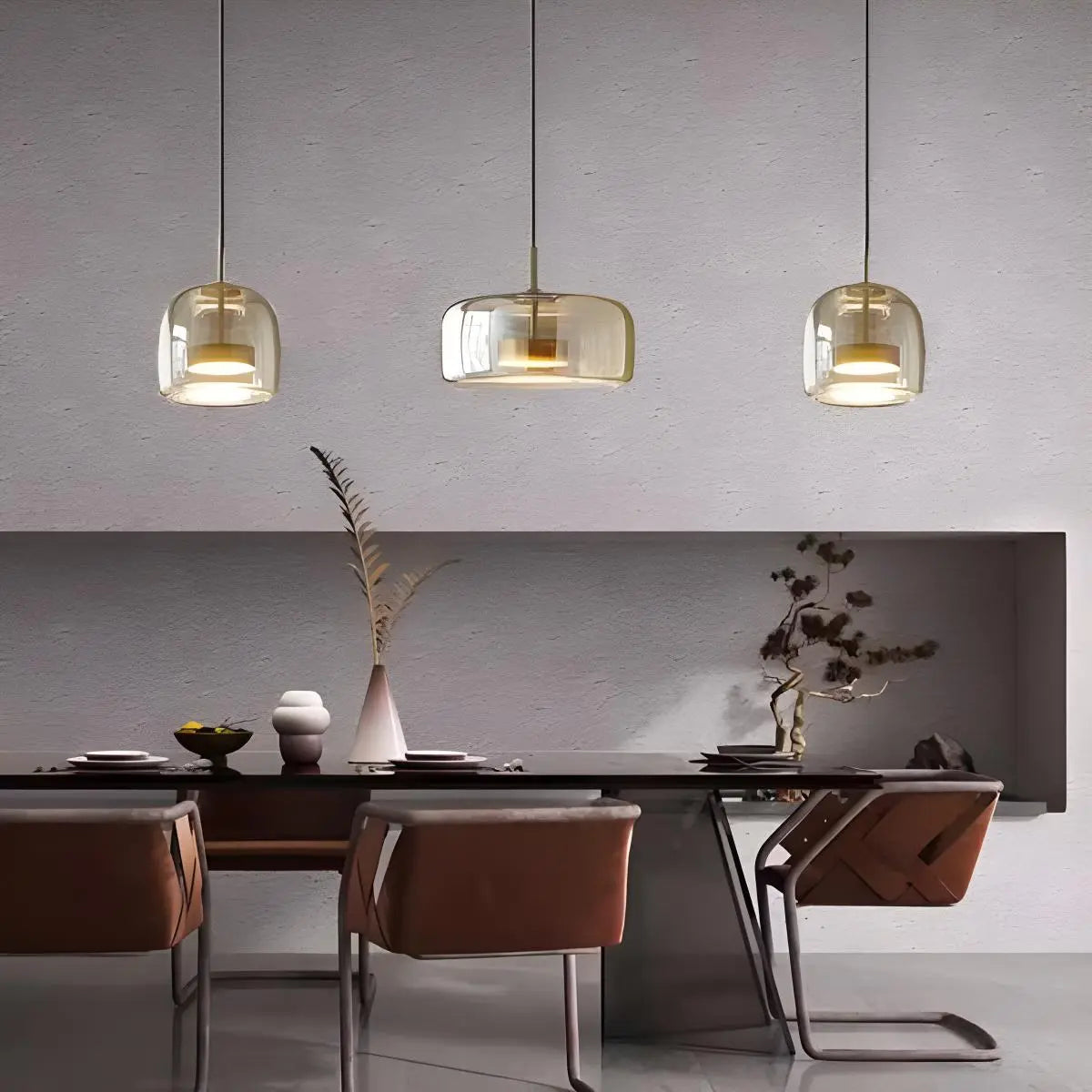 glass pendant light fixture