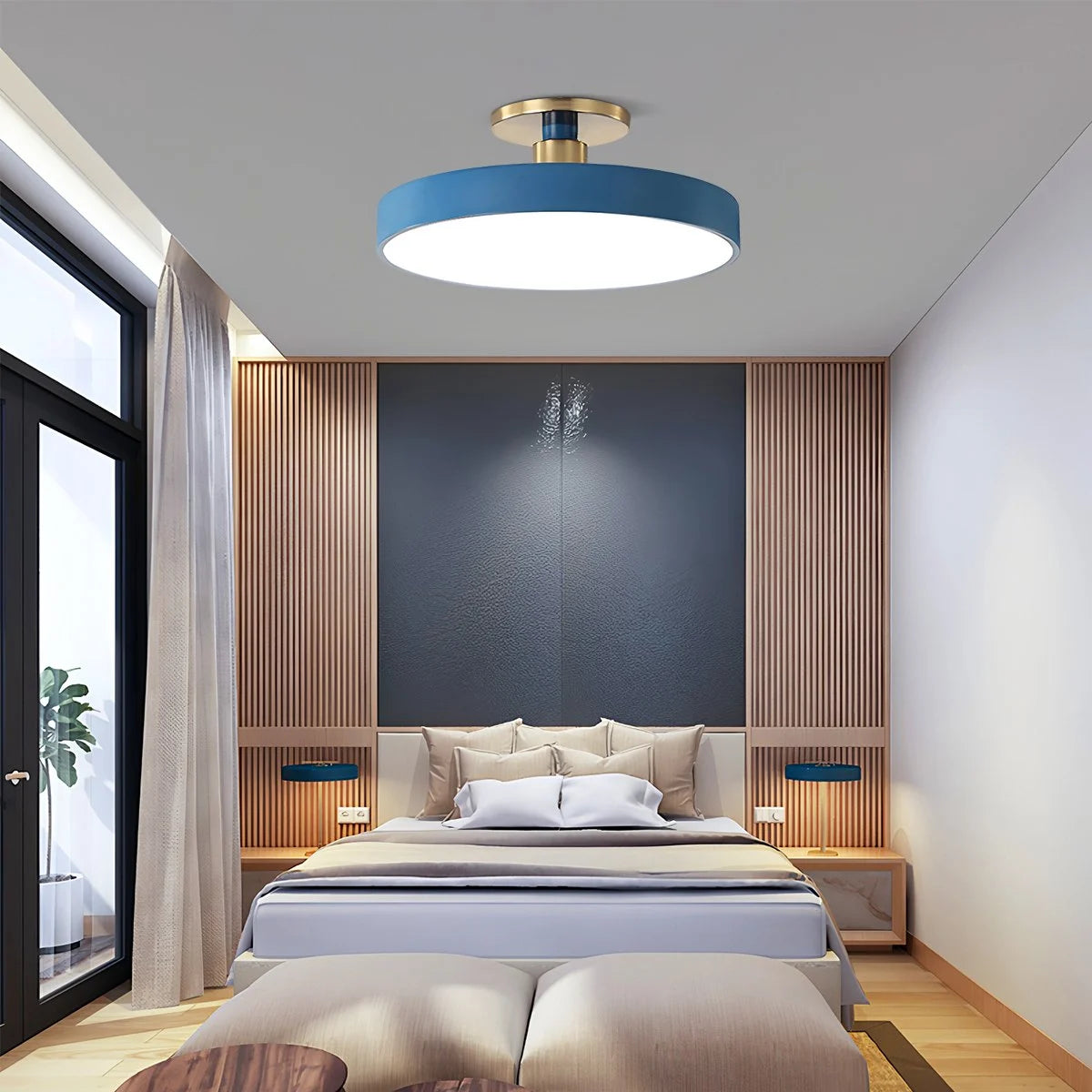 Antizer Isla Flush Mount Ceiling Lamp for Bedroom