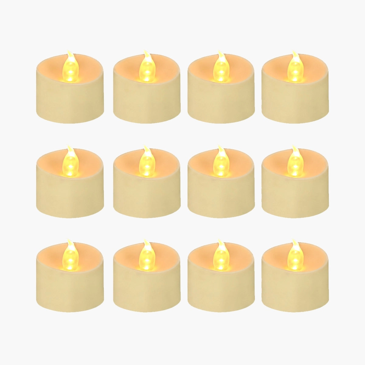 Antizer Ivory  LED Flameless Candle Tealights 100 Pack × 18