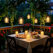 Antizer Ivory Outdoor Waterproof Pillars Flameless Candle 12 Pack × 12
