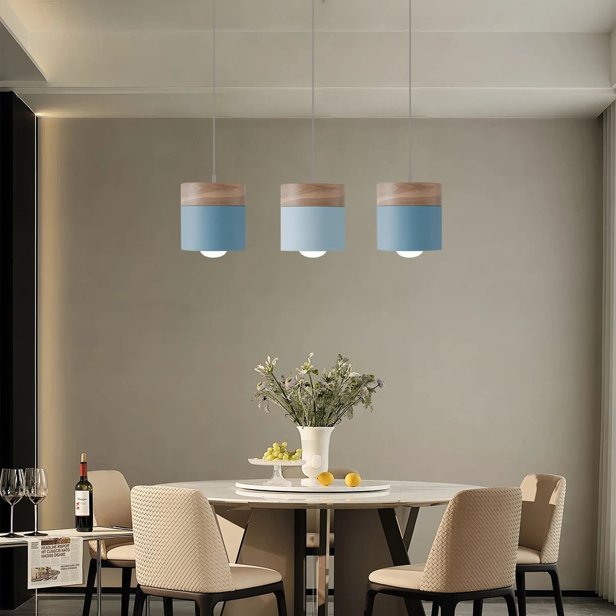 Modern Wood Pendant Light