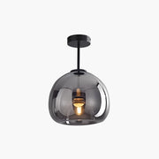 Antizer Vintage Glass Semi-Flush Ceiling Light for Entryway
