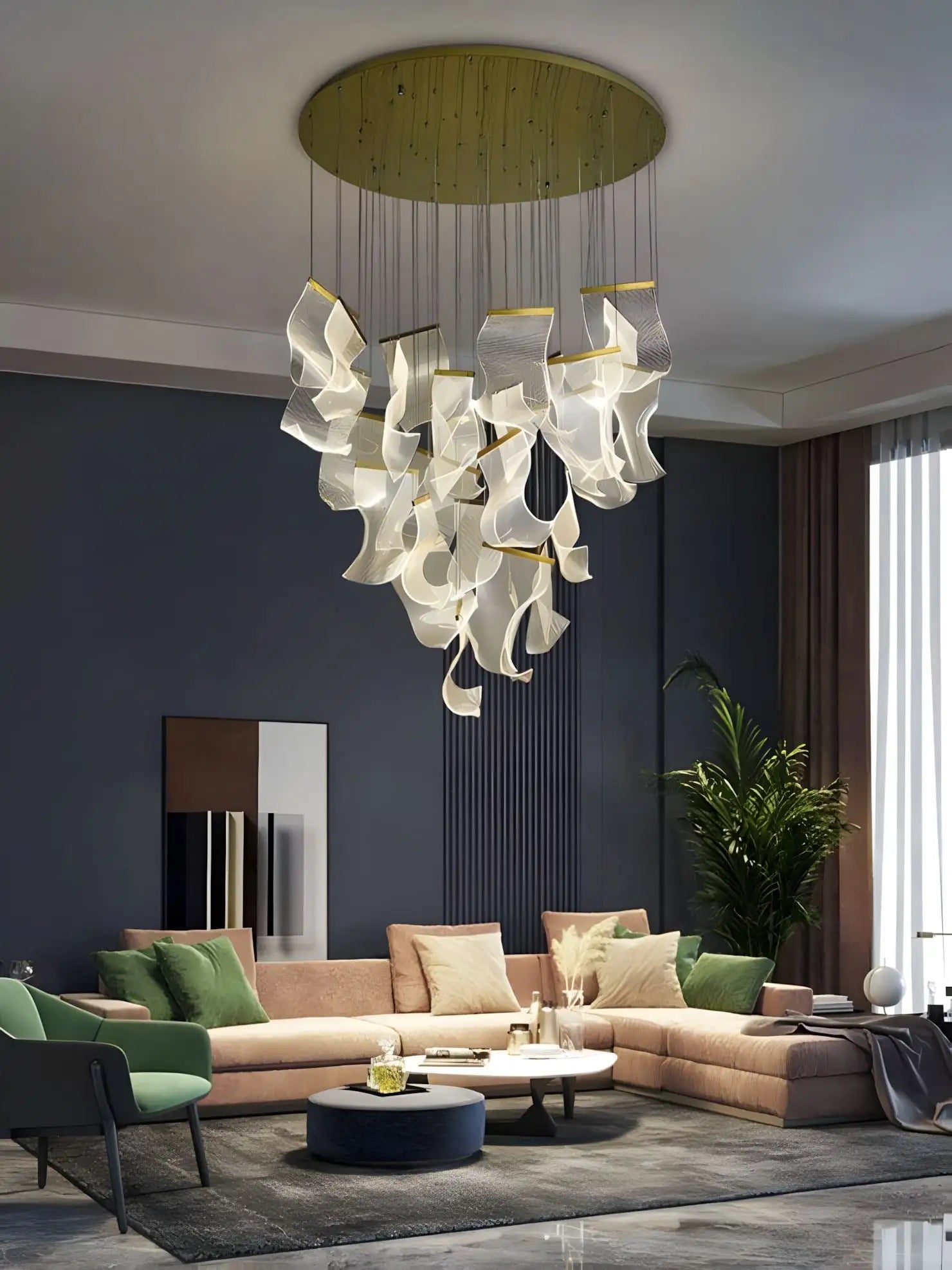 Antizer Light Luxury Art Large Chandelier