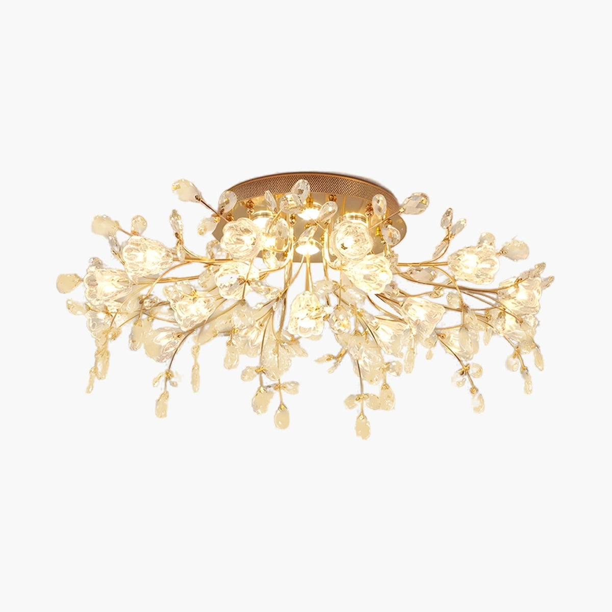 Antizer Lily Art Deco Flower Ceiling Light for Bedroom