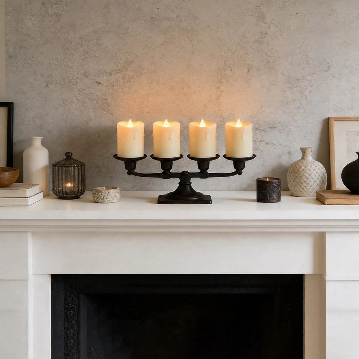 Antizer Lvory Drip Flameless Votive Candles 12 Pack × 36