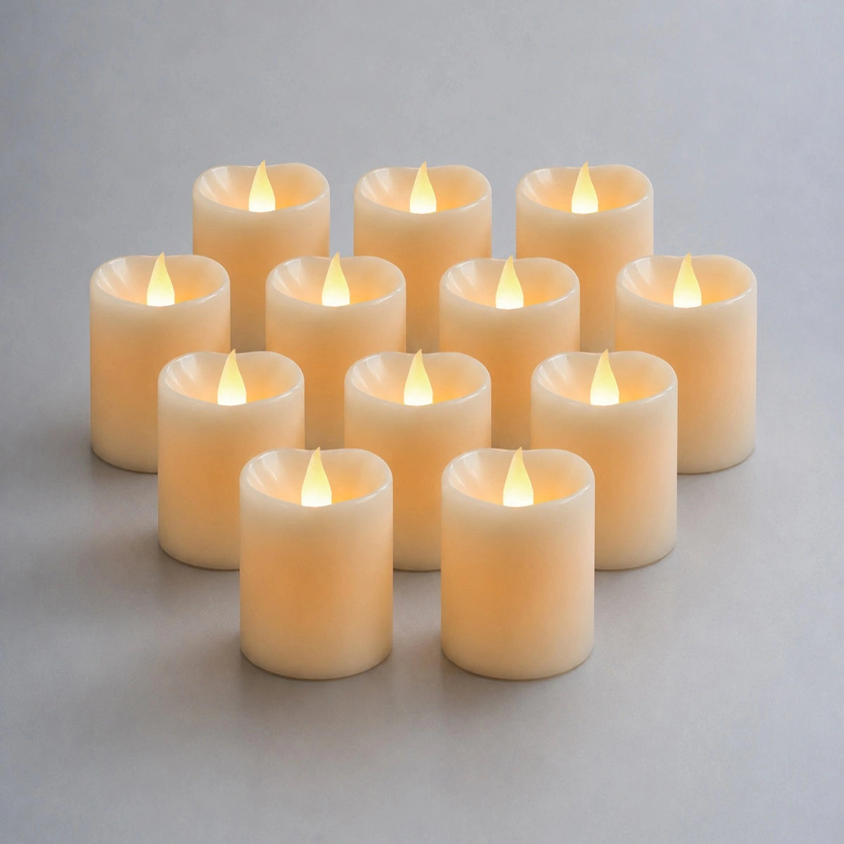 Antizer Lvory Flameless Votive Candles 12 Pack × 36