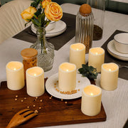 Antizer Ivory LED Flameless Paraffin Candle 12 Pack × 8