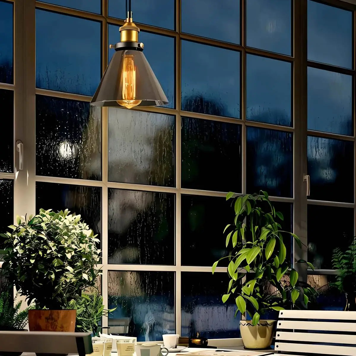 Hanging Glass Pendant Light