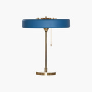 Antizer Mid-Century Round Table Lamp with Pull Chain
