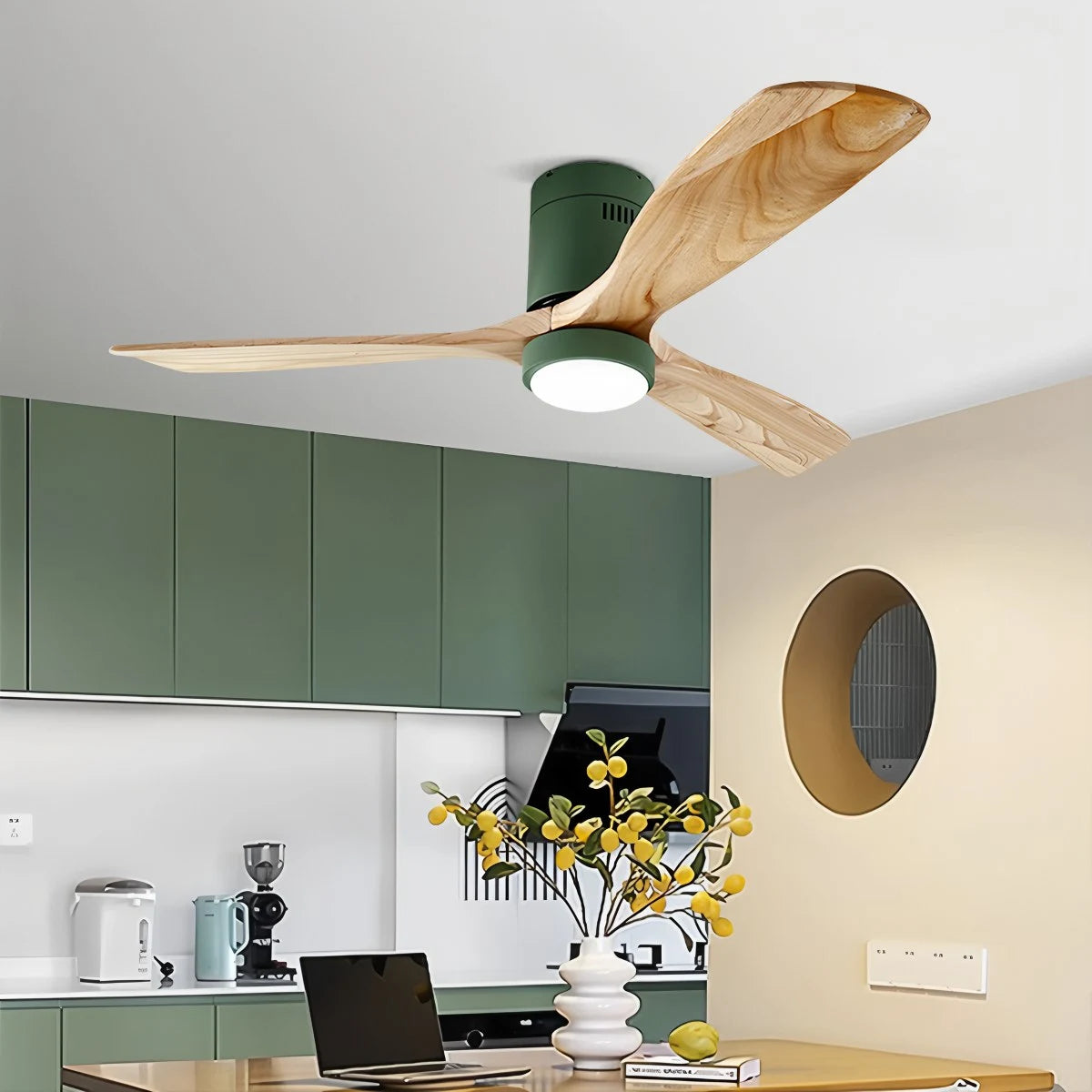green hugger ceiling fan lamp