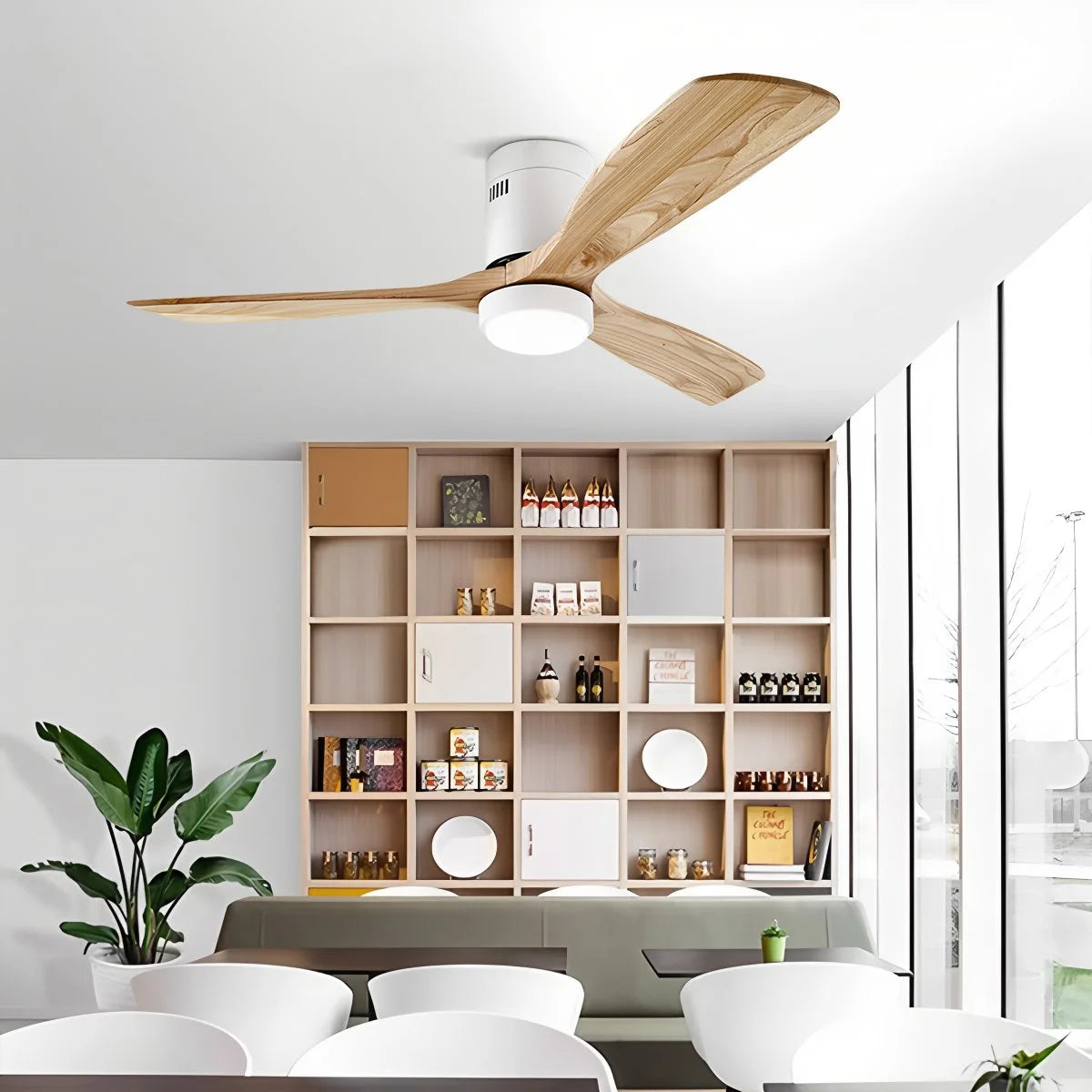 hugger ceiling fan lamp for dining room
