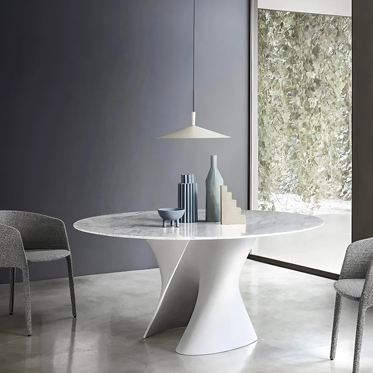 modern saucer pendant light