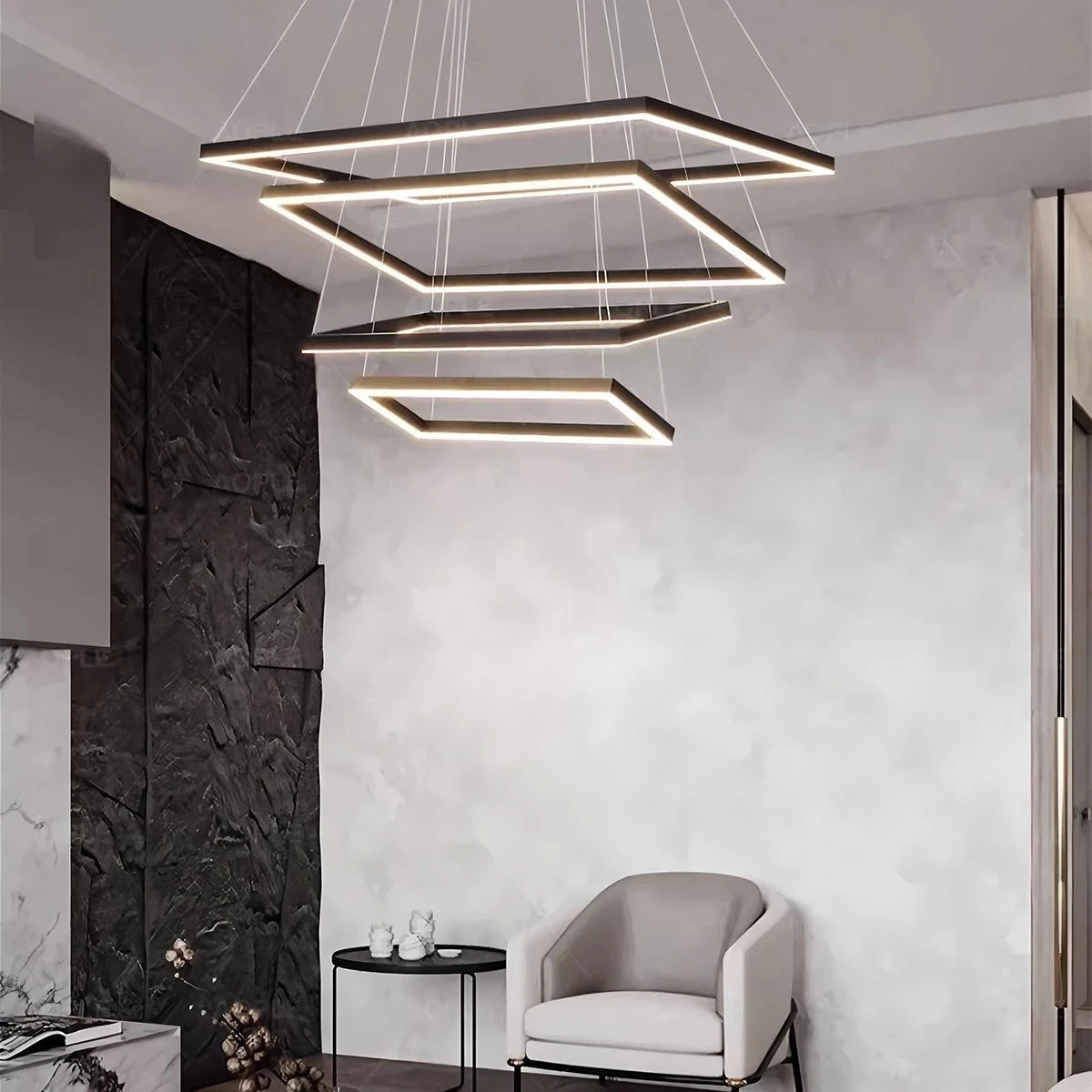 modern tiered chandelier 
