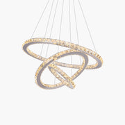 Antizer Modern Light Luxury Circular LED Crystal Chandelier