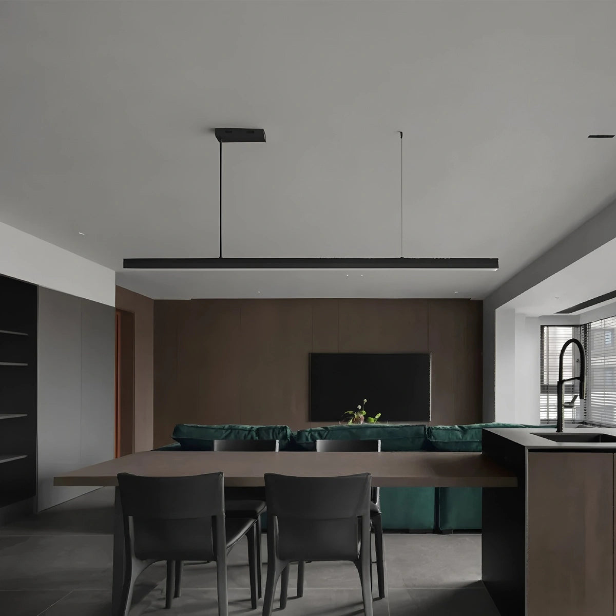 linear pendant light for dining table