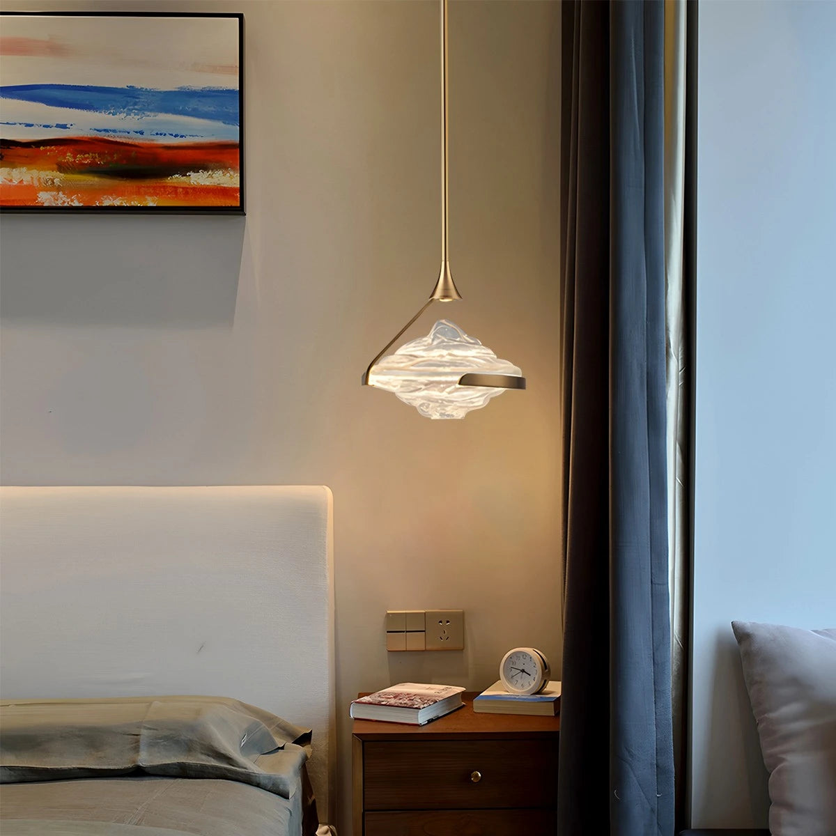 Antizer Modern Luxury Hill Glass Pendant Light