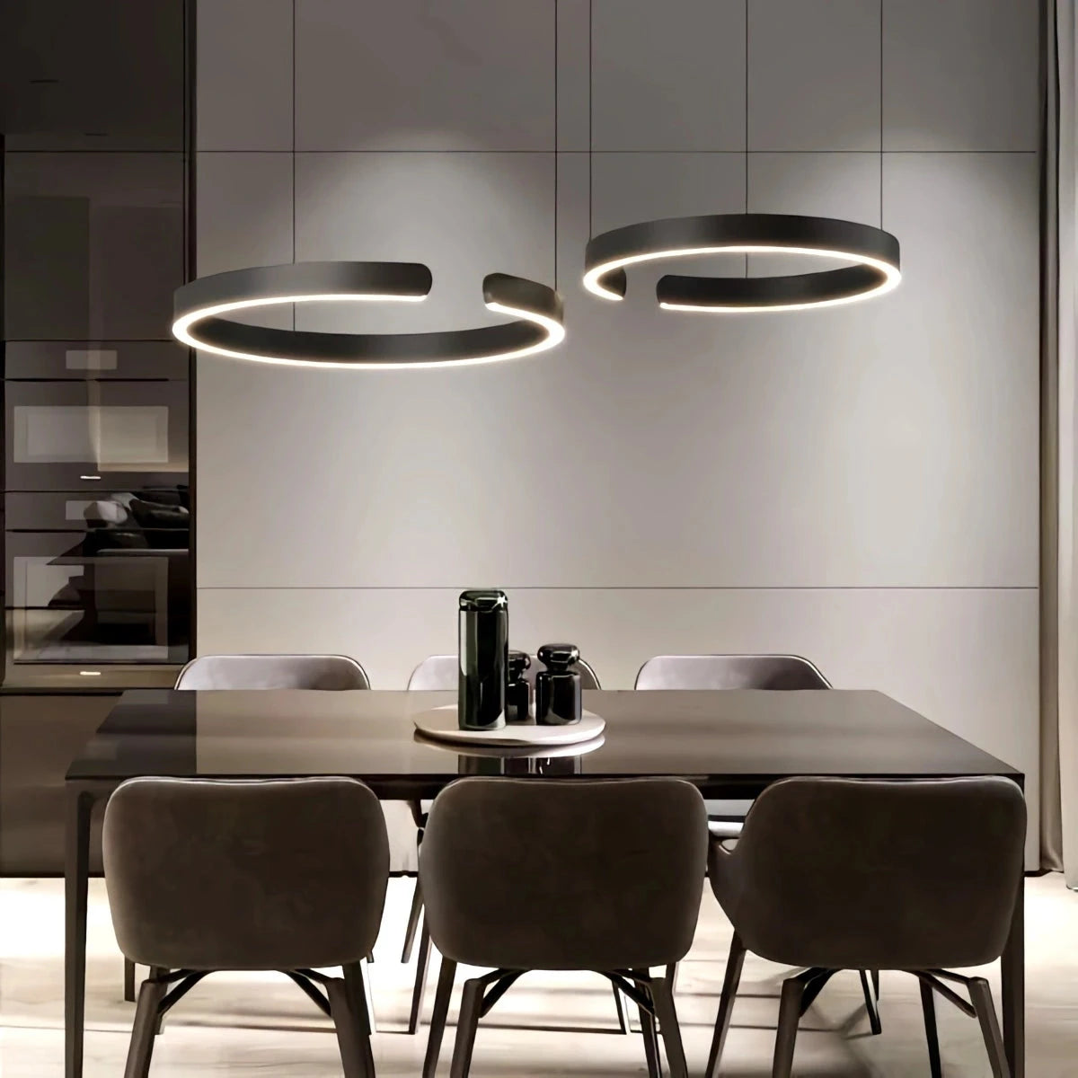 Antizer Modern Ring LED Chandelier for Living Room