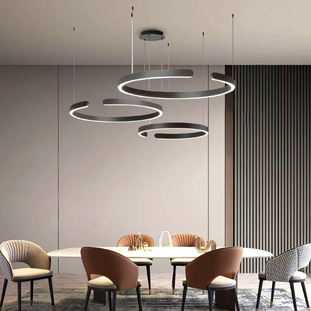 Antizer Modern Ring LED Chandelier for Living Room