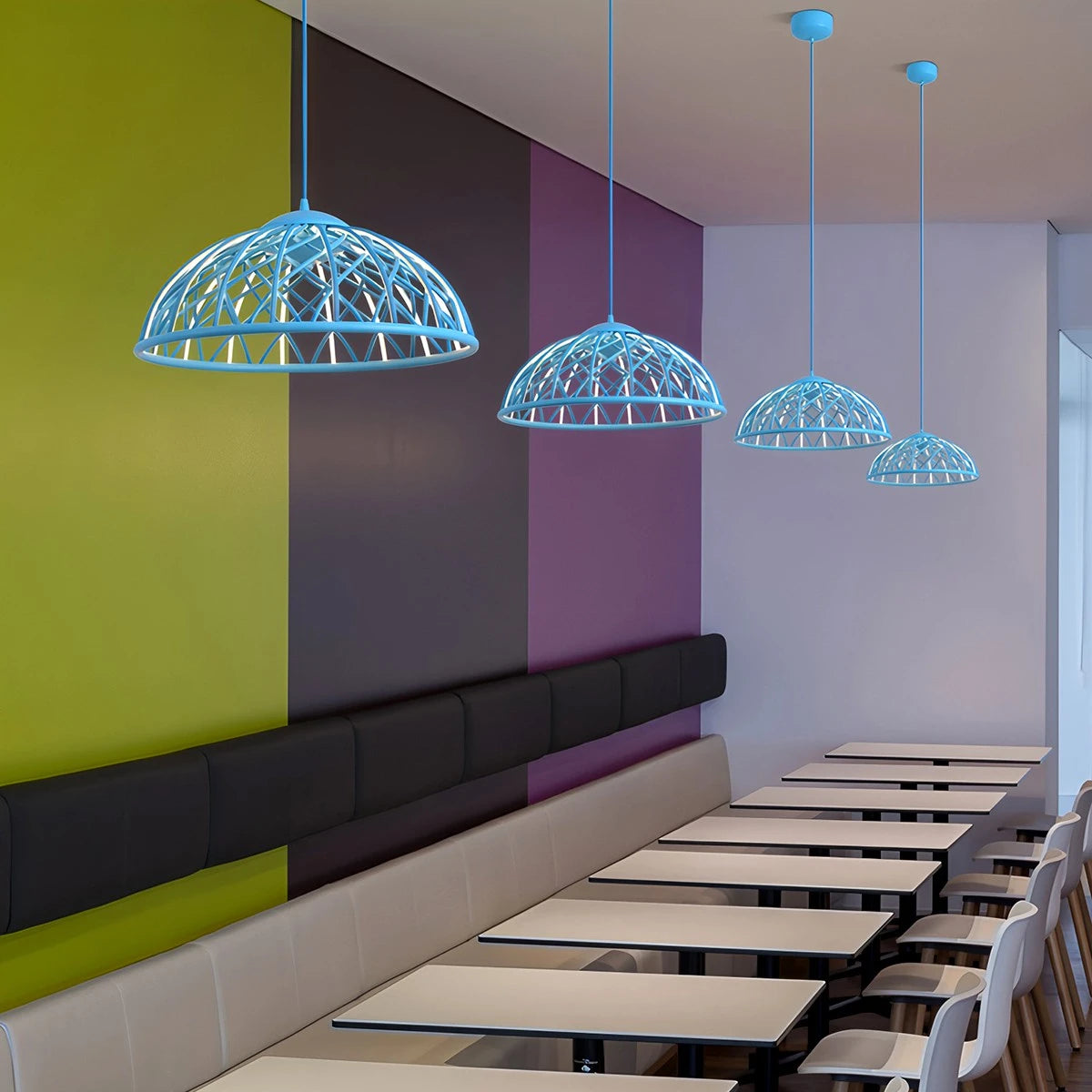 Antizer Modern Woven Mesh Art Pendant Light