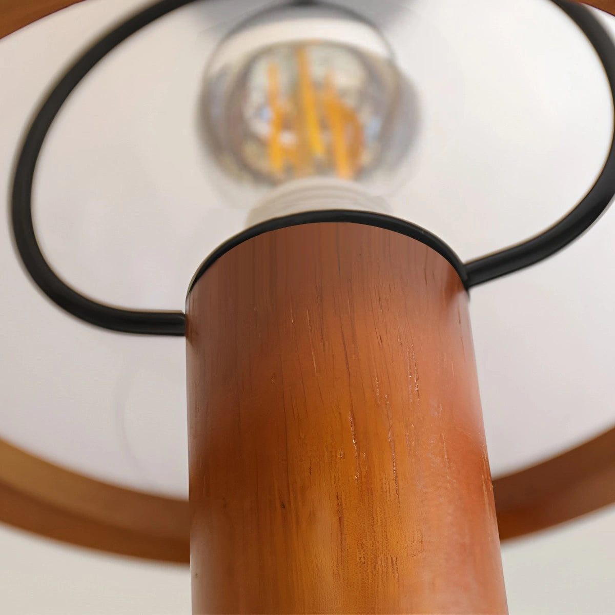 Antizer Mushroom Wood Wall Lamp for Bedroom