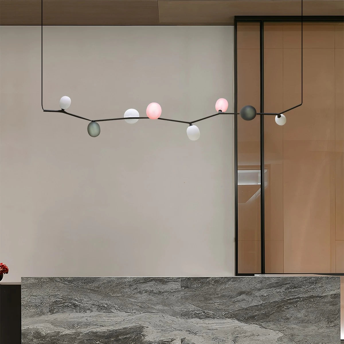 Antizer Nordic Creative Tree Branch Glass Chandelier