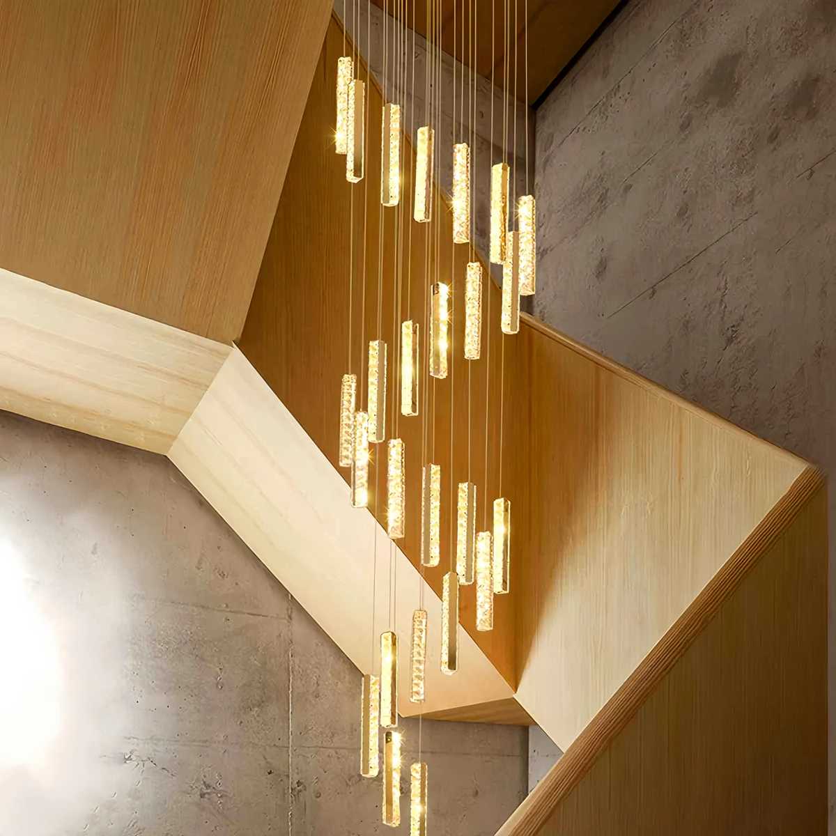Antizer Nordic Crystal LED Chandelier Gold