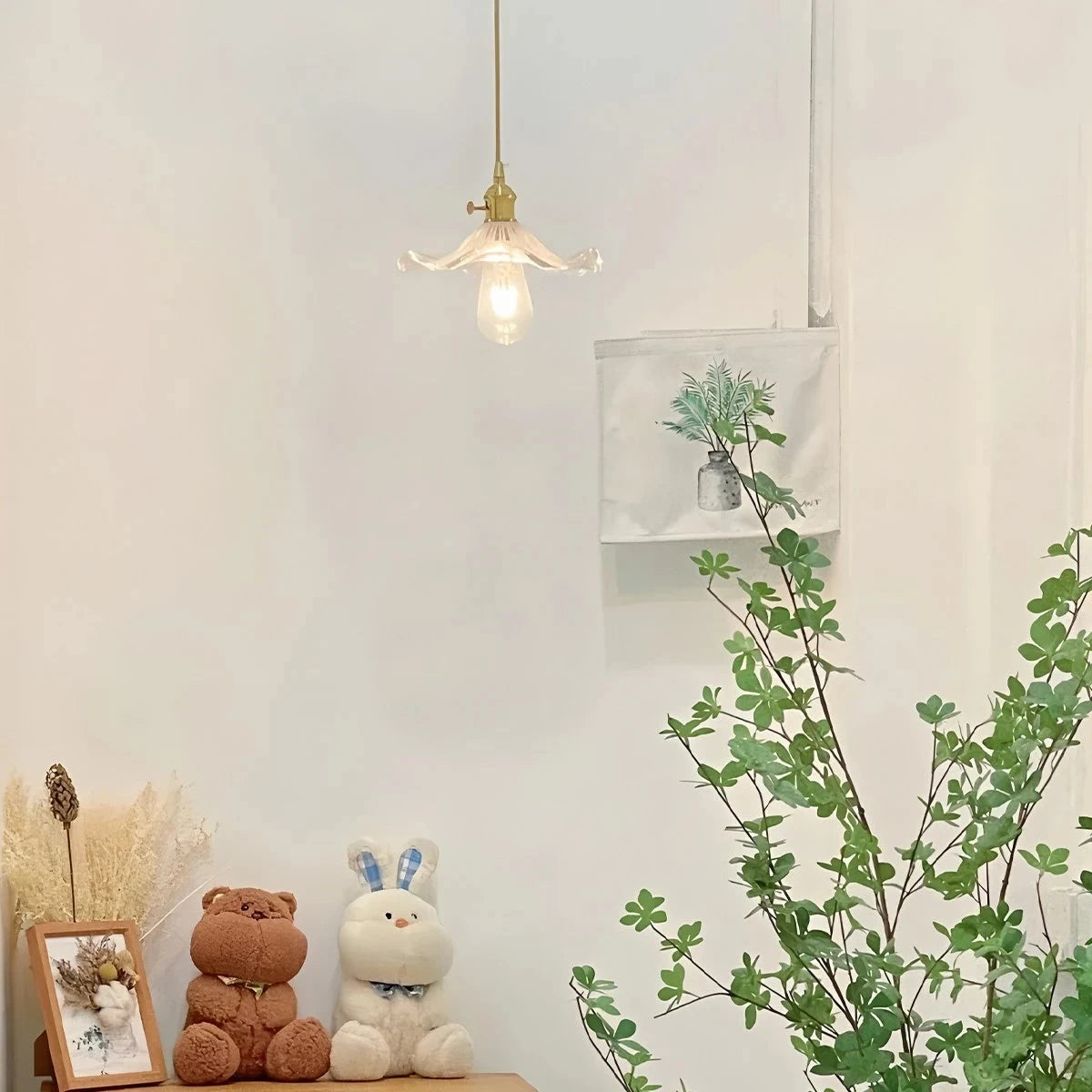 Antizer Nordic Japanese Glass Chandelier for Living Room