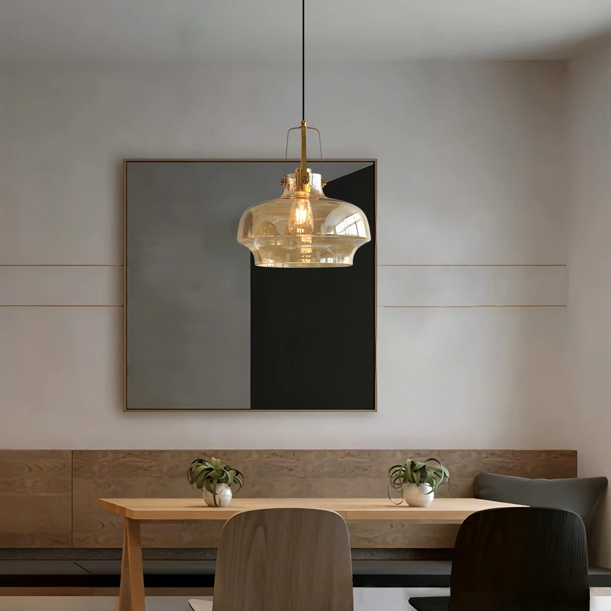 Antizer Nordic Minimalist Dining Room Glass Pendant Light
