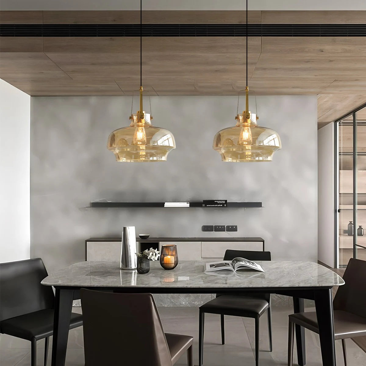 Antizer Nordic Minimalist Dining Room Glass Pendant Light