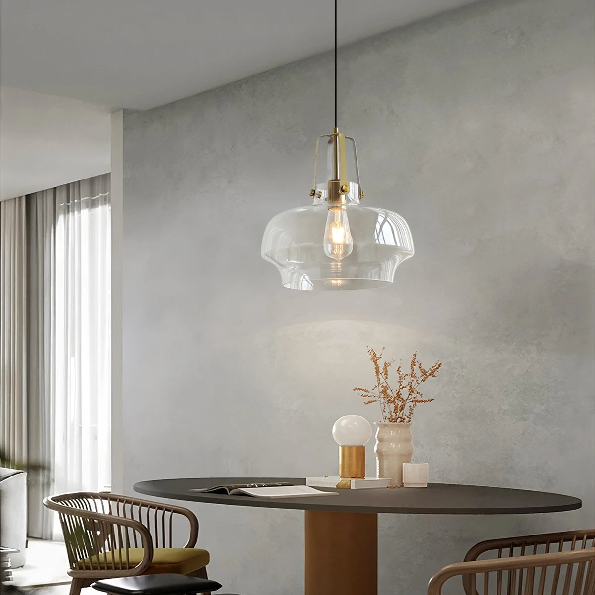 Antizer Nordic Minimalist Dining Room Glass Pendant Light