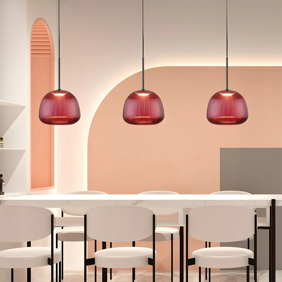 glass pendant light for dining room