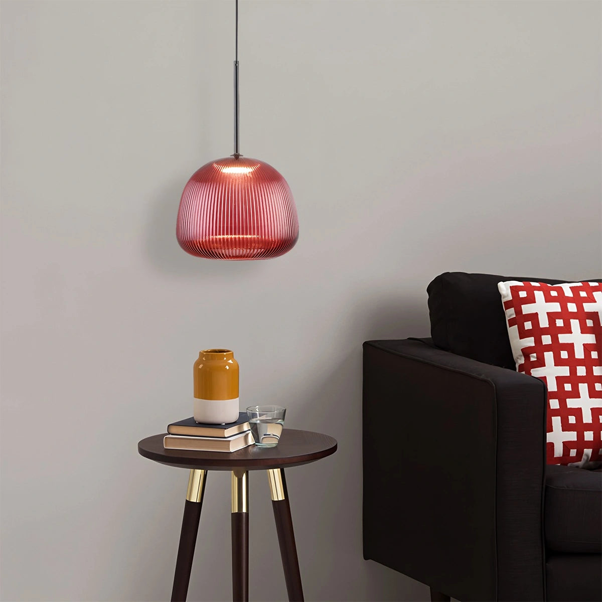 modern glass pendant light