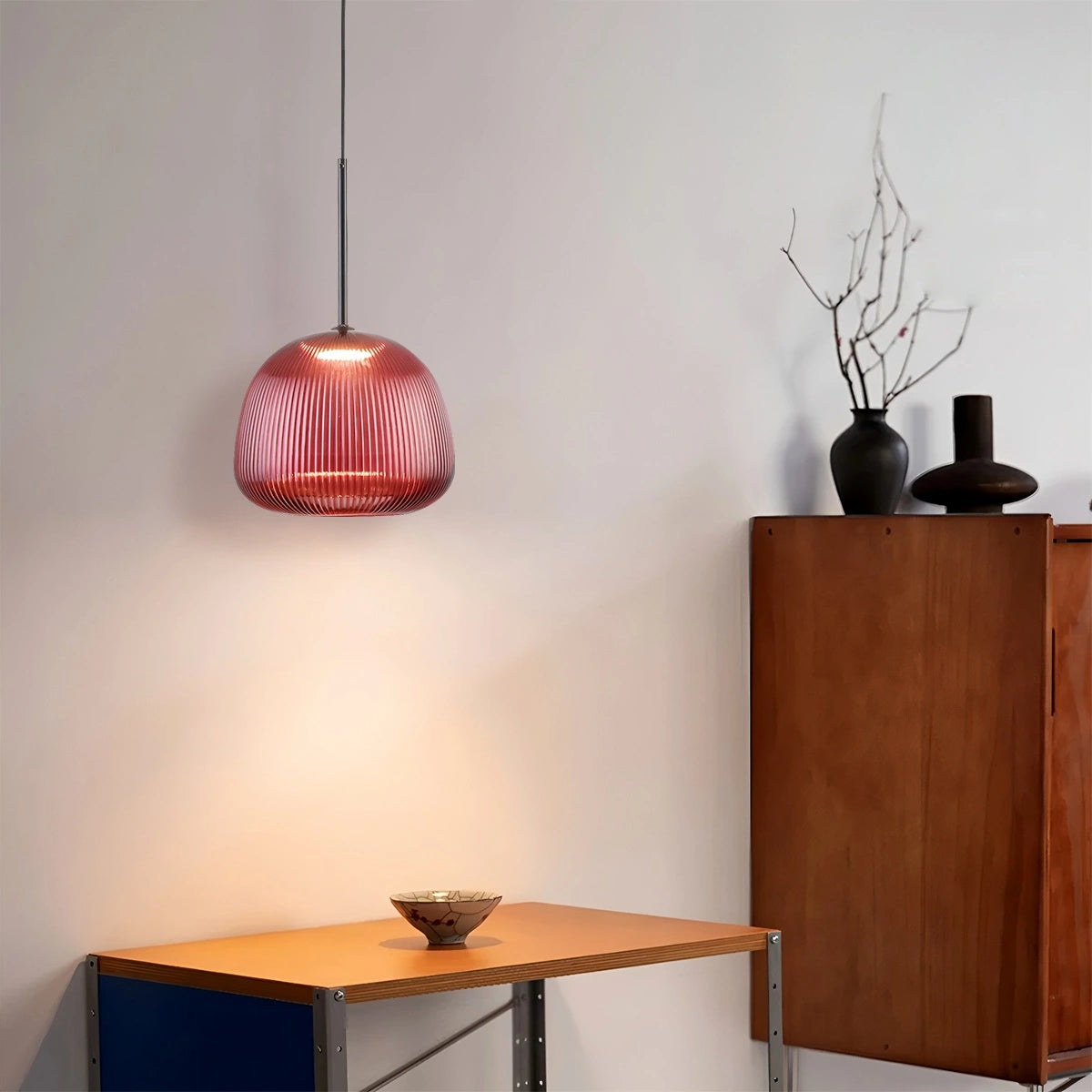 stained glass pendant light