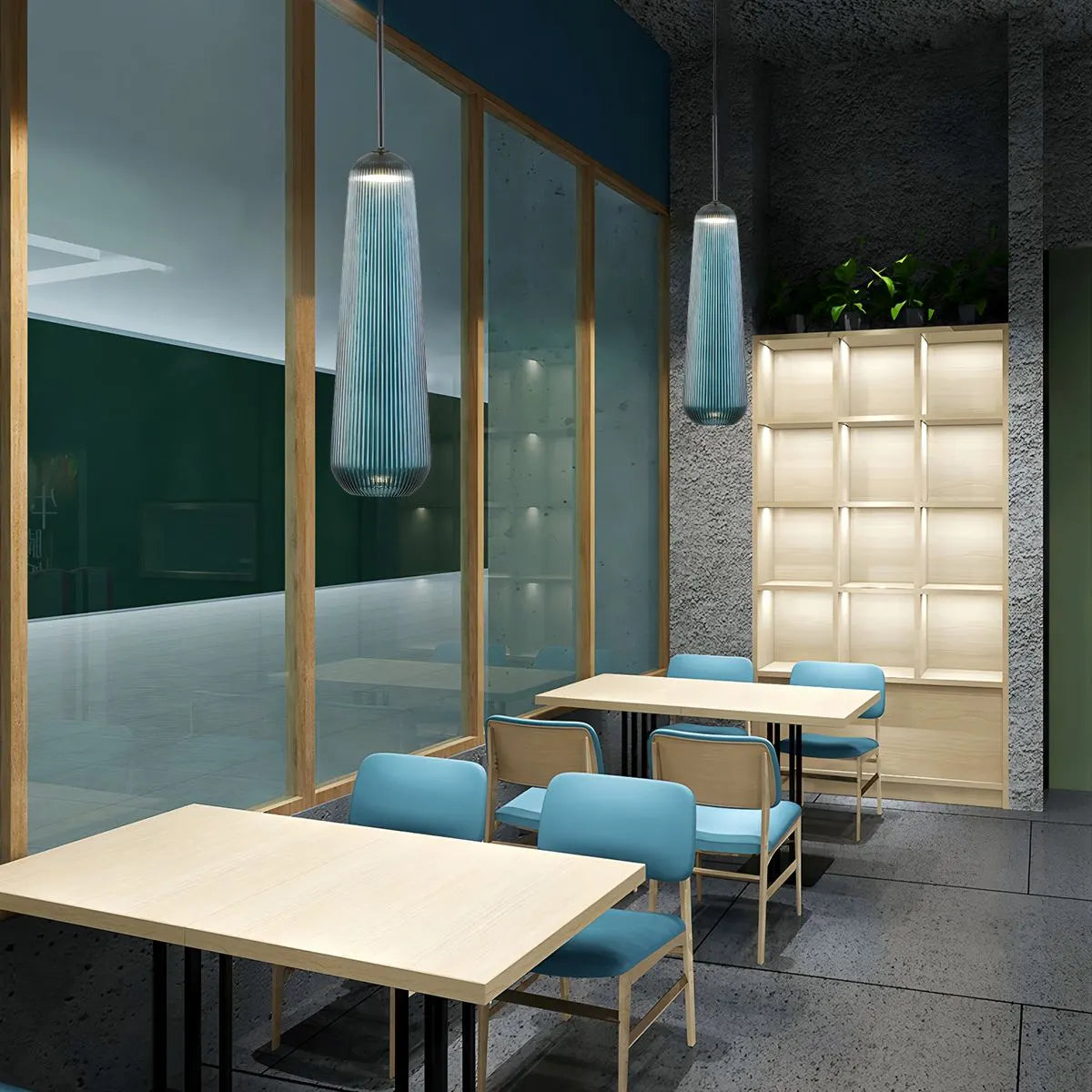 modern glass pendant light for dining room