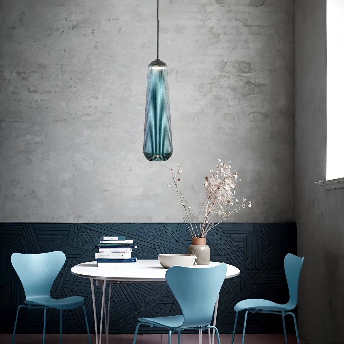 modern glass pendant light