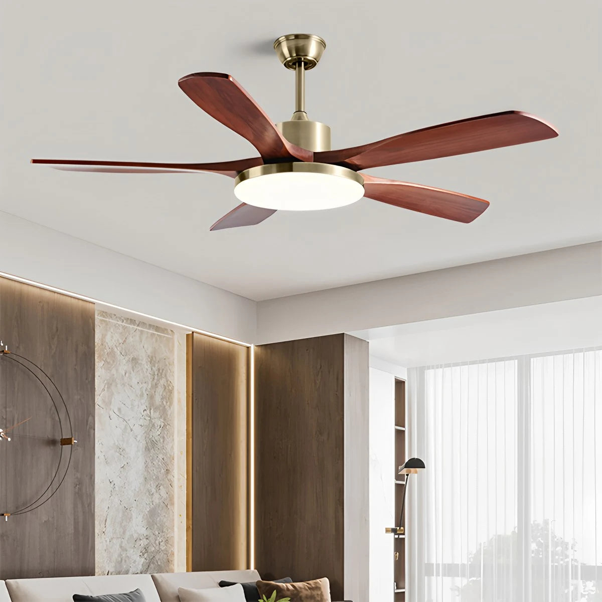 Antizer Wood Ceiling Fan Light for Living Room