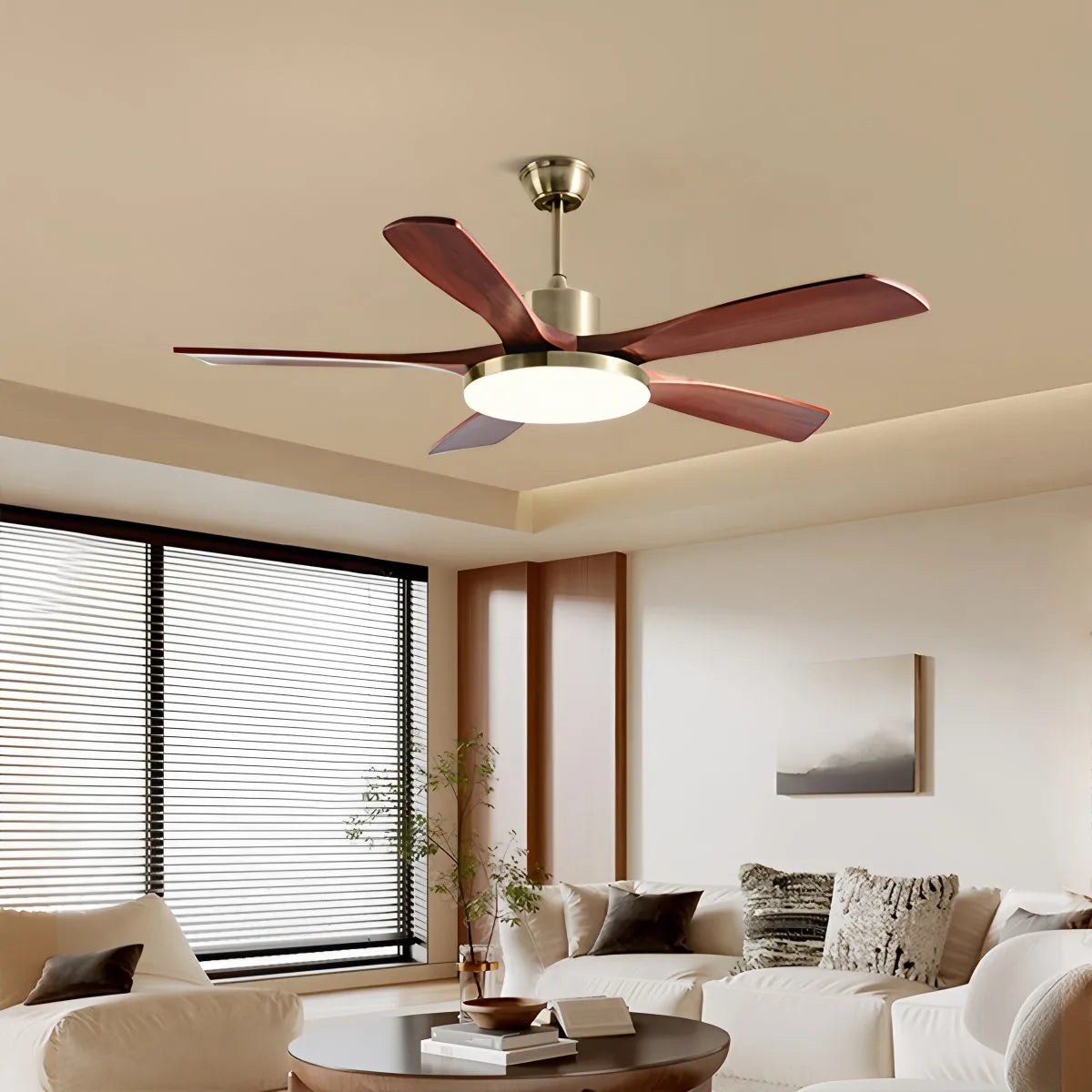 Antizer Wood Ceiling Fan Light for Living Room