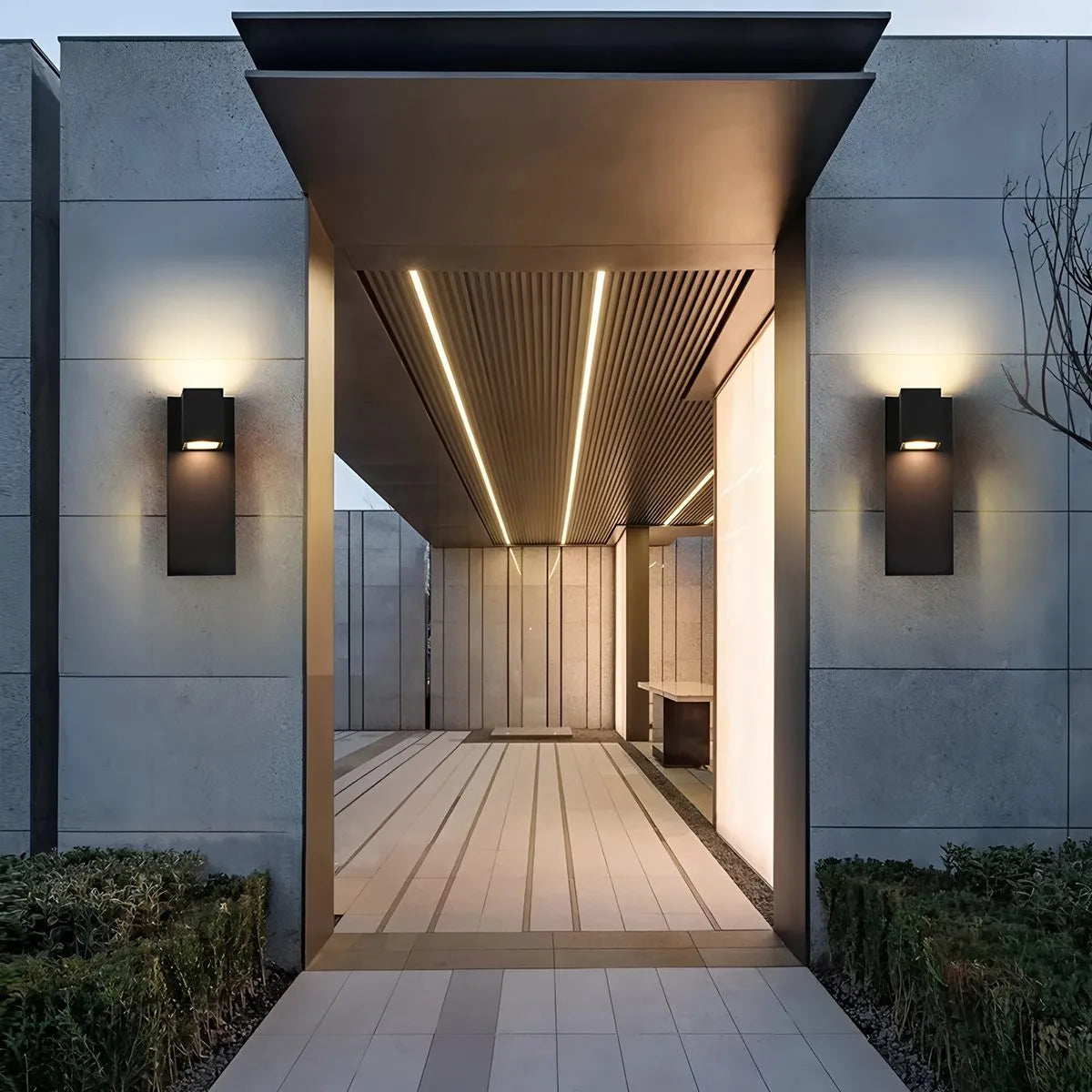 Antizer Outdoor Courtyard Long Strip Waterproof Wall Lamp