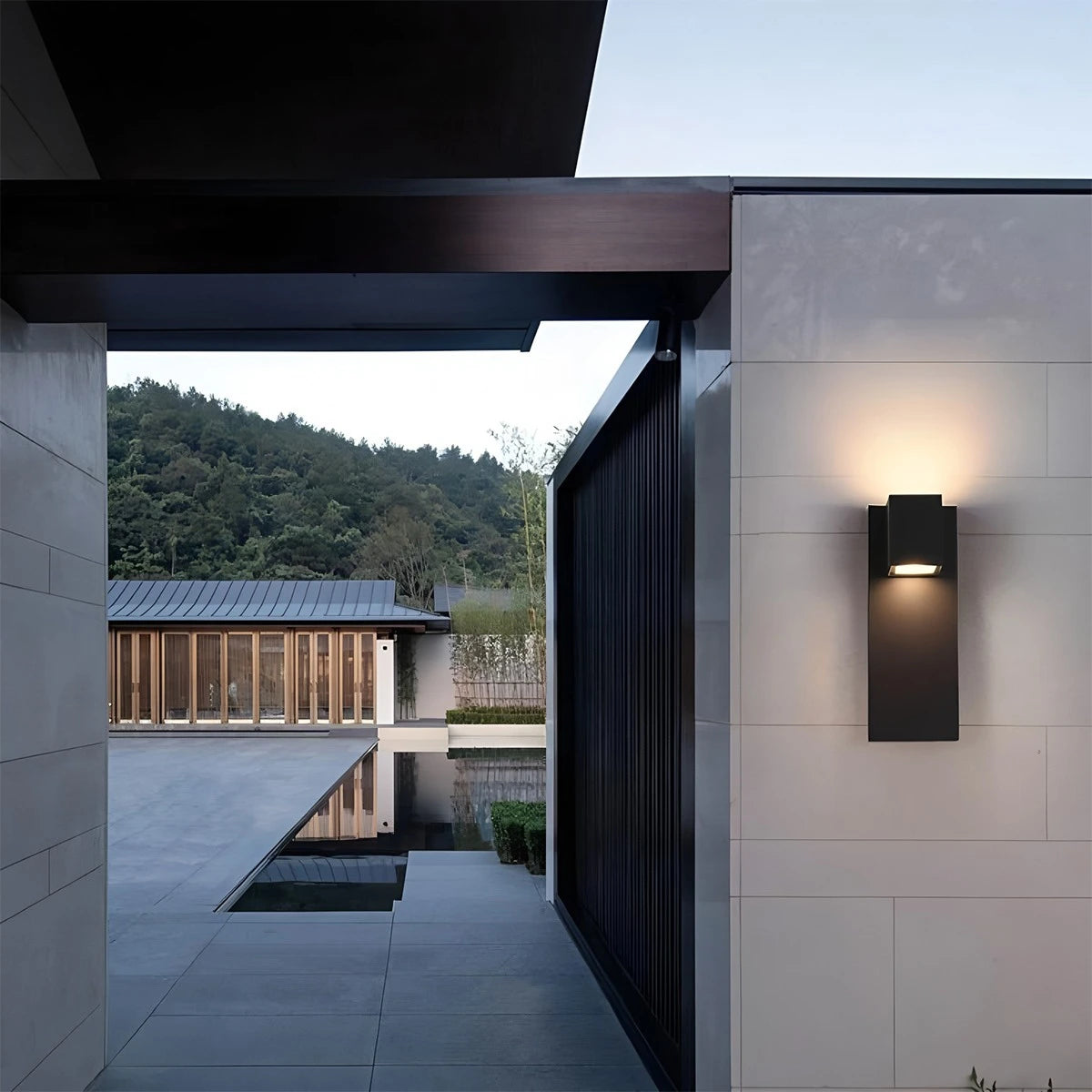 Antizer Outdoor Courtyard Long Strip Waterproof Wall Lamp