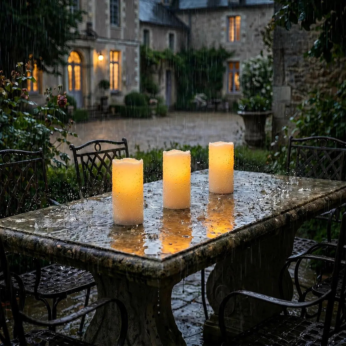 Antizer Outdoor Waterproof Flameless Candles 12 Pack × 12