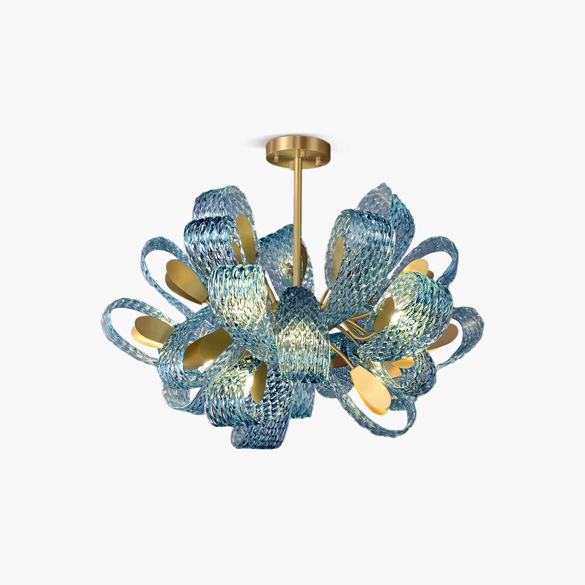 Glass Chandelier for Dining Room