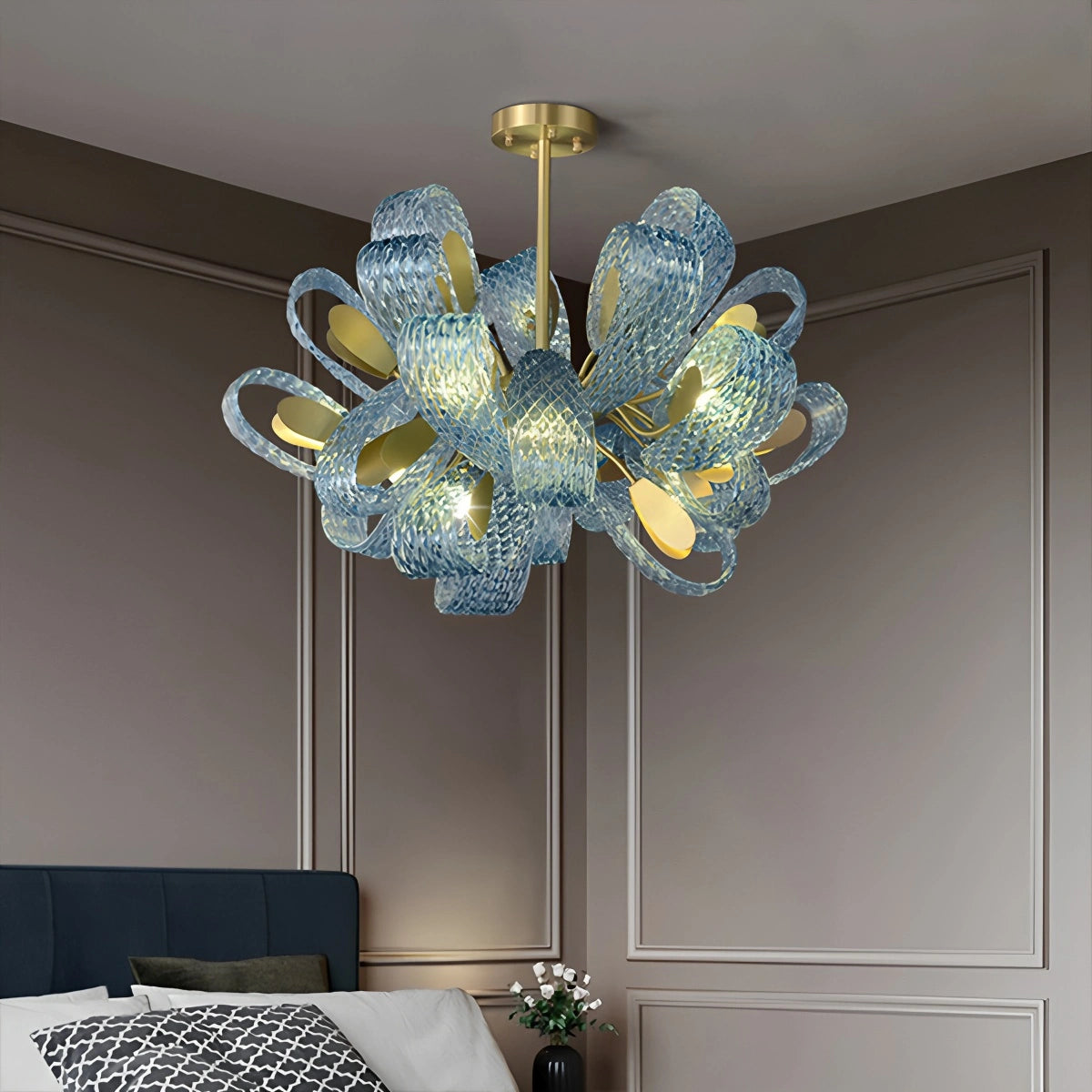 Glass Chandelier for Dining Room