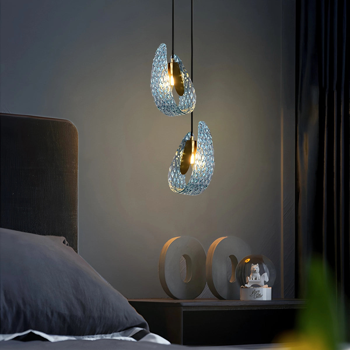 modern glass chandelier for dining room