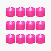 Antizer Pink LED Flameless Candle Tealights 100 Pack × 18
