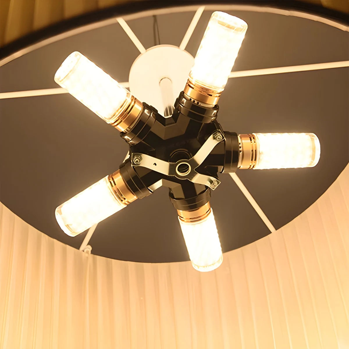 Antizer Pleated Fabric Drum Pendant Light for Modern Interiors