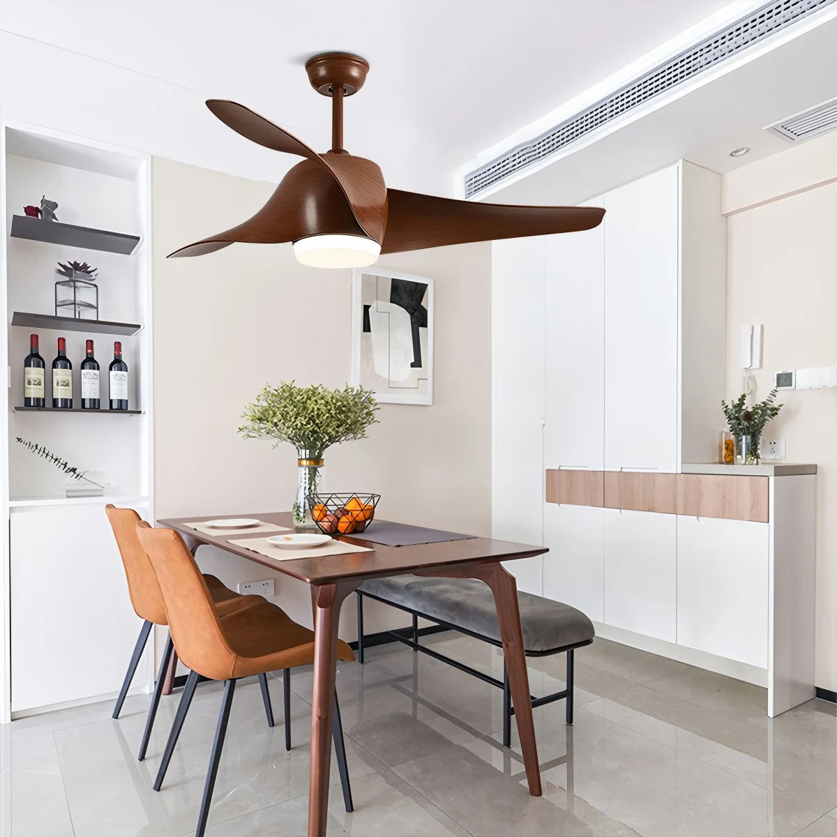 Antizer Propeller Ceiling Fan Lamp for Dining Room