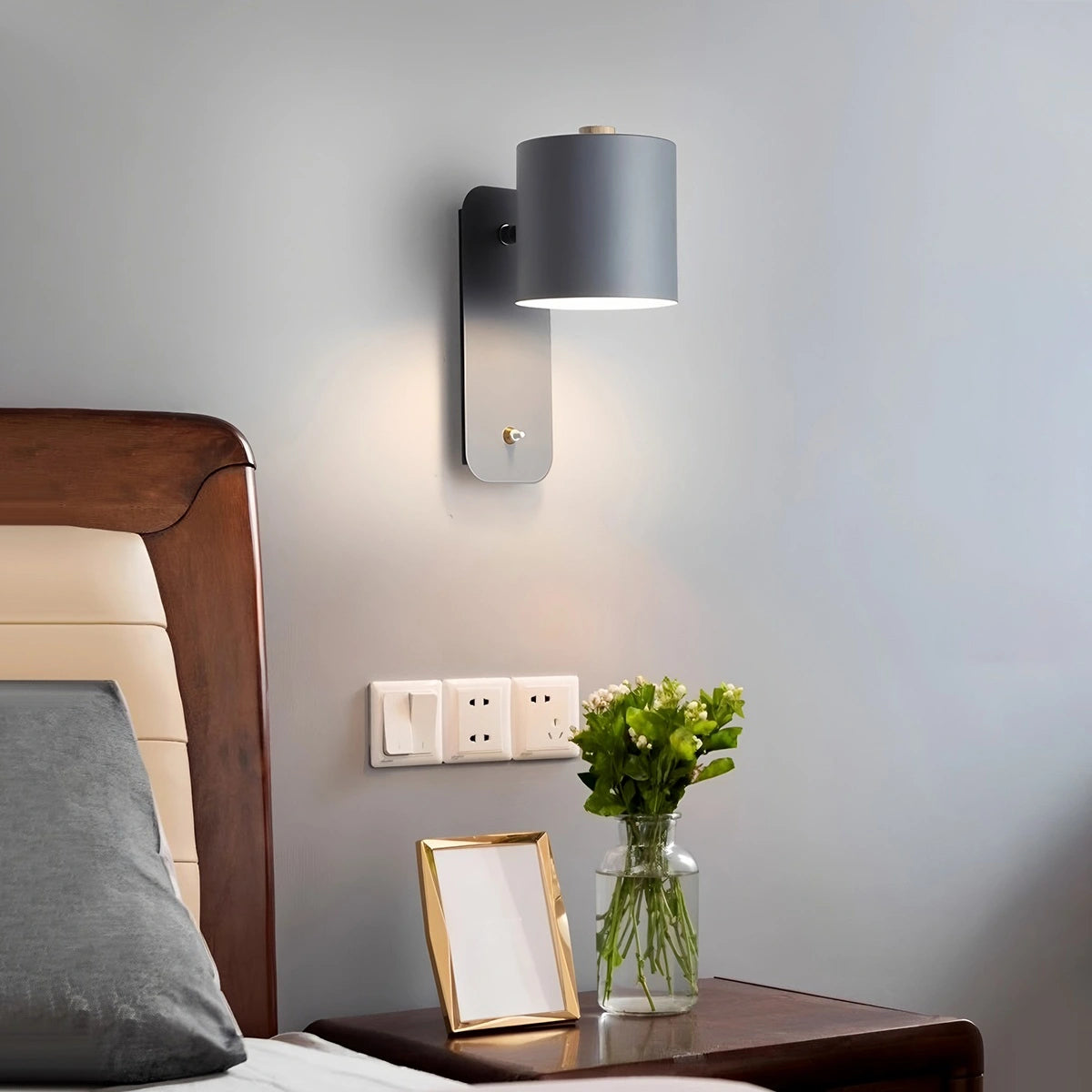 cylinder wall lamp for bedroom