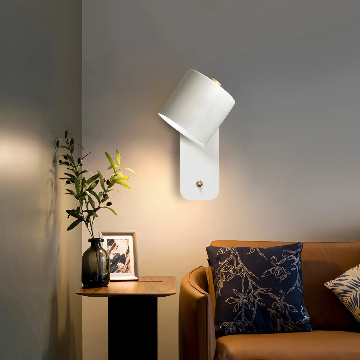 led cylinder wall sconce