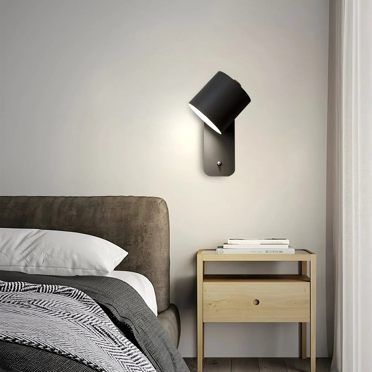 cylinder wall lamp for bedroom