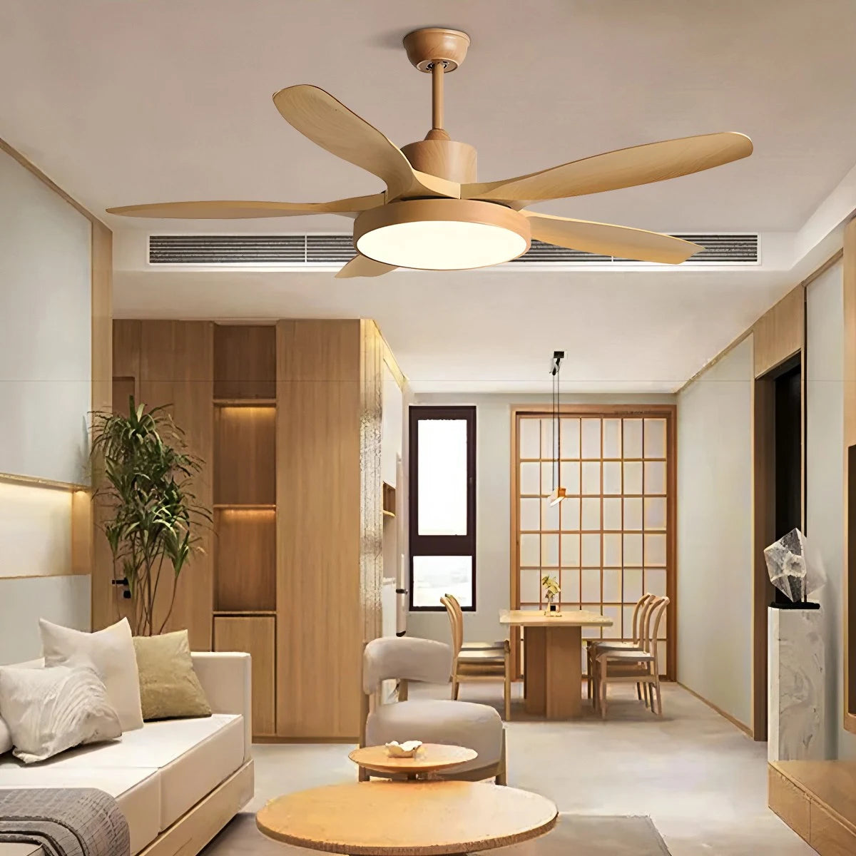 Antizer Scandi Reversible Ceiling Fan with Light